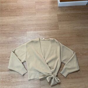 Tan Wrap Sweater